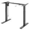 Ergo Office ER-433 reguliuojamo aukščio elektrinis stalas, pilkas, maks. aukštis 123 cm, 80 kg - be stalviršio, skirtas darbui stovint ir sėdint