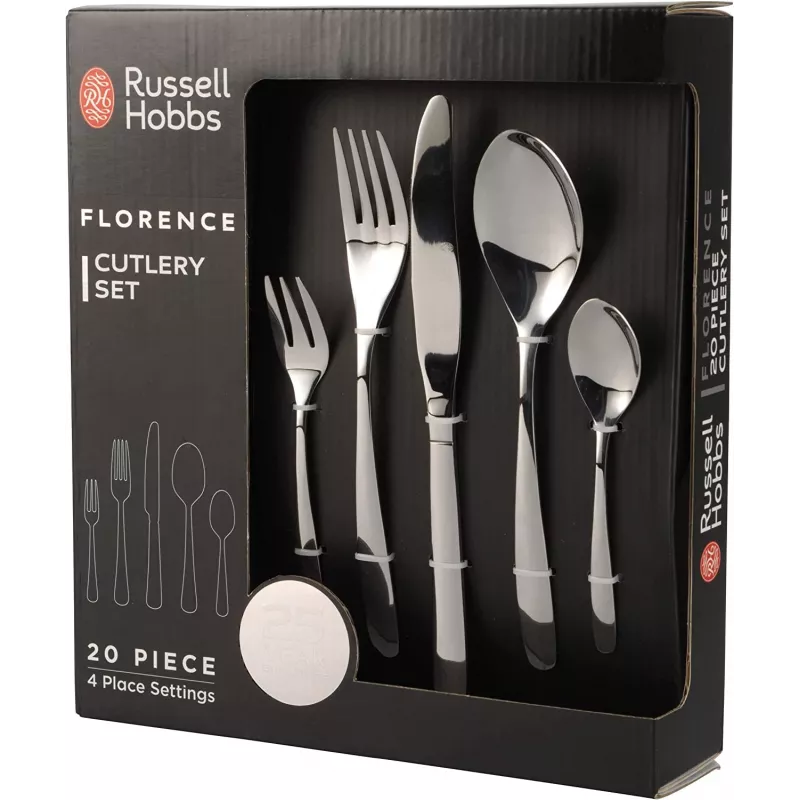 Stalo įrankių rinkinys Russell Hobbs RH022641EU7 – 20 dalių nerūdijančio plieno servizas