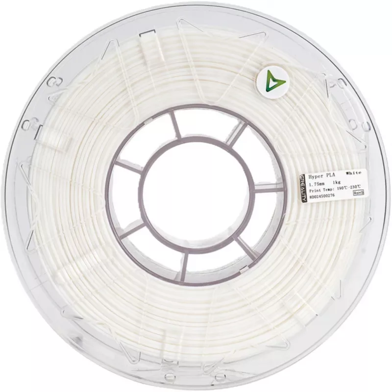 3D spausdinimo medžiaga Creality 3D 3301010405 Polilaktido rūgštis PLA balta 1 kg