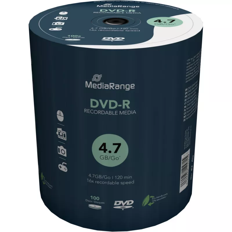 MediaRange MR442 tušti DVD-R diskai 4,7 GB 100 vnt.
