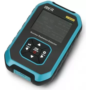 Joy-iT JT-RAD01 skaitmeninis radijo imtuvas – juodas/turquoise, su ličio jonų baterija, 77x122 mm