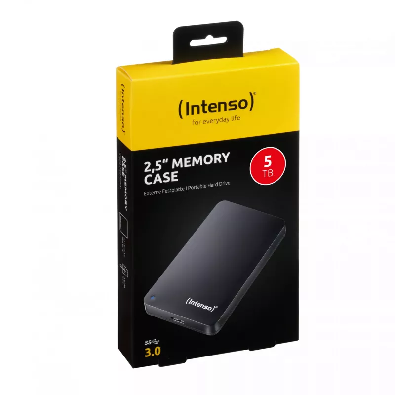 Išorinis kietasis diskas Intenso 5TB USB 3.2 2,5 colio Memory Case