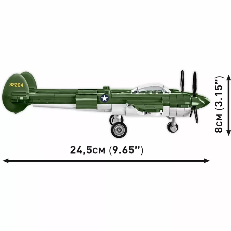 COBI Lockheed P-38 Lightning konstravimo kaladėlės