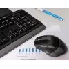 Belaidė pelė A4Tech FStyler 47478 2.4G Nano pilka ergonomiškas dizainas