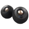Creative Pebble 2.0 staliniai stereo garsiakalbiai, juodi