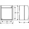 BUSCH JAEGER 2601/6 SKWNH-54 jungiklis 1P baltas 250 V 10 A 74 mm x 55 mm