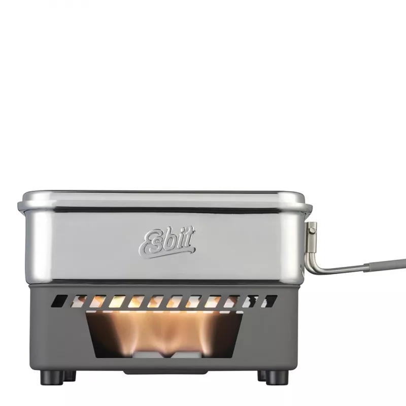 ESBIT CS1100ST – Virimo rinkinys kepimui lauke, aliuminis ir nerūdijantis plienas, 1,1 L, 659 g, Juoda/Sidabrinė
