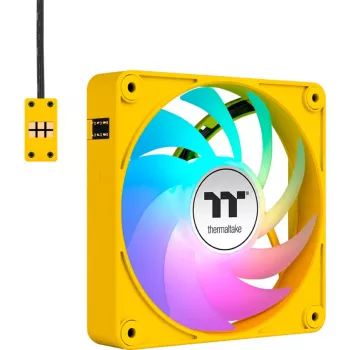 Thermaltake CT140 EX ARGB 140mm geltoni 3 vnt. korpuso ventiliatoriai