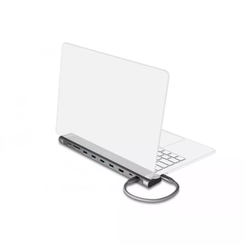 DeLOCK USB Type-C plona dokavimo stotelė 4K HDMI USB 3.2 Gen 1 LAN SD PD 3.0