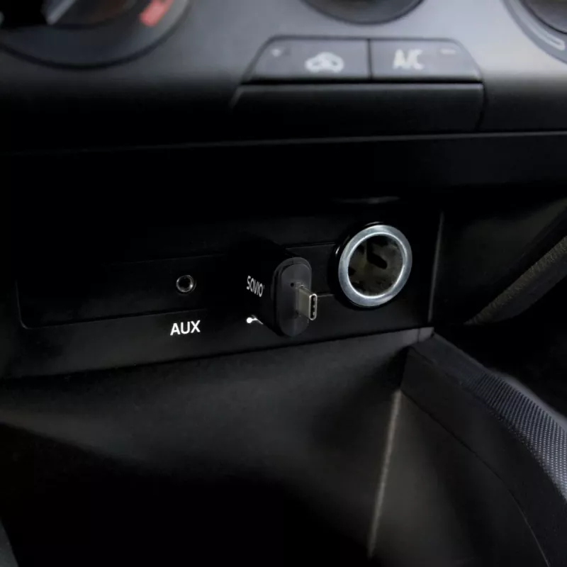 Belaidis garso siųstuvas Savio TR-17 Bluetooth USB 10 m Juodas