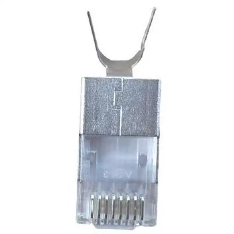 Ekranuotas RJ45 kištukas EQUIP Cat 8.1, vyriškas, sidabrinis, 50 vnt., 11,7×22,5 mm, 3,7 g