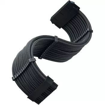SilverStone PP07E - Maitinimo ilginimo kabelis - ATX, 24 kontaktų (moteriškas) į ATX, 24 kontaktų (vyriškas) - 30 cm - Juodas