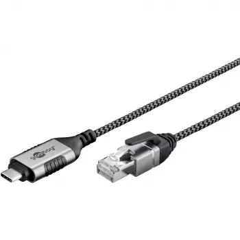 Goobay Ethernet-Cable USB-C 3.1 į RJ45 Slim 3 m - jungia maršrutizatorių, modemą (74404)