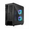 Fractal Design Focus 2 RGB Vidutinis Bokštas Kompiuterio Korpusas su Grūdintu Stiklu - Juodas