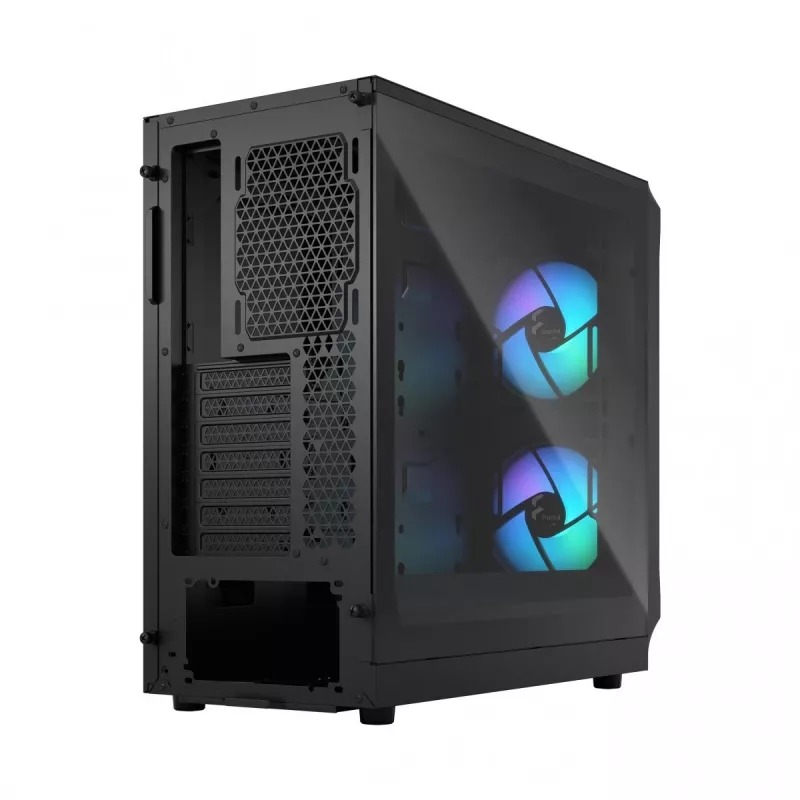 Fractal Design Focus 2 RGB Vidutinis Bokštas Kompiuterio Korpusas su Grūdintu Stiklu - Juodas