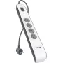 Maitinimo blokas Belkin 525J su 4 Schuko lizdais ir 2 USB-A prievadais, 2 m laidas