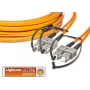 Lightwin aukštos kokybės plokščias dvigubas LWL šuoliukas, MM OM2, SC – SC (LDP-50 SC-SC 3.0 FD)