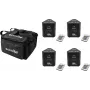 LED apšvietimo rinkinys EUROLITE AKKU TL-3 QuickDMX 4x su minkštu krepšiu