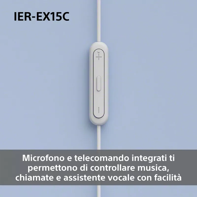 Sony IER-EX15C Ausinės Laidinės Ausinės Mikrofonas USB Type-C Juodos