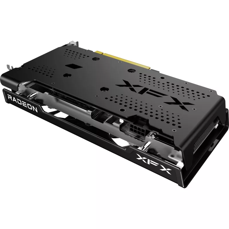 Vaizdo plokštė XFX Radeon RX 7600 – 8 GB GDDR6, PCIe 4.0, 128 bitų, 2x DisplayPort 2.1, HDMI 2.1, 2 ventiliatoriai