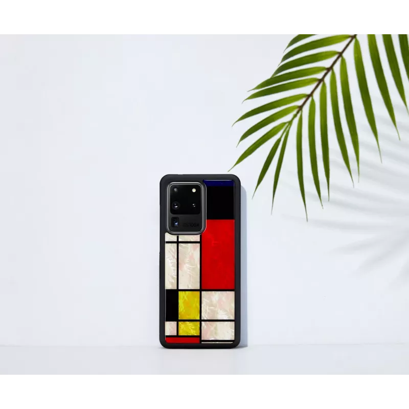 Apsauginis dėklas iKins Samsung Galaxy S20 Ultra — Mondrian Black