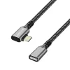 USB 3.2 Gen2 tipo-C prie USB-C lizdo, PD, 1 m ilgio ilginamasis kabelis
