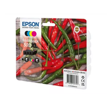 Epson 503XL rašalo kasetė 4 vnt. Originali High (XL) juoda, žydra, raudona, geltona