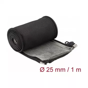 DeLOCK EMI ekranuojanti pintinė rankovė 1m x 25mm juoda