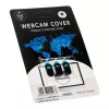Webkameros uždangalo rinkinys Lamptron LAMP-AP303, 3 vnt., juodas