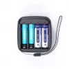 Įkroviklis XTAR BC4, skirtas AA/AAA NiMH ir Li-ion baterijoms, 4 lizdai, DC/USB įvestis, juodas