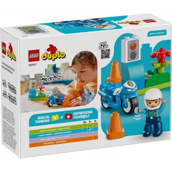 LEGO DUPLO 10471 Mėlynas policijos motociklas