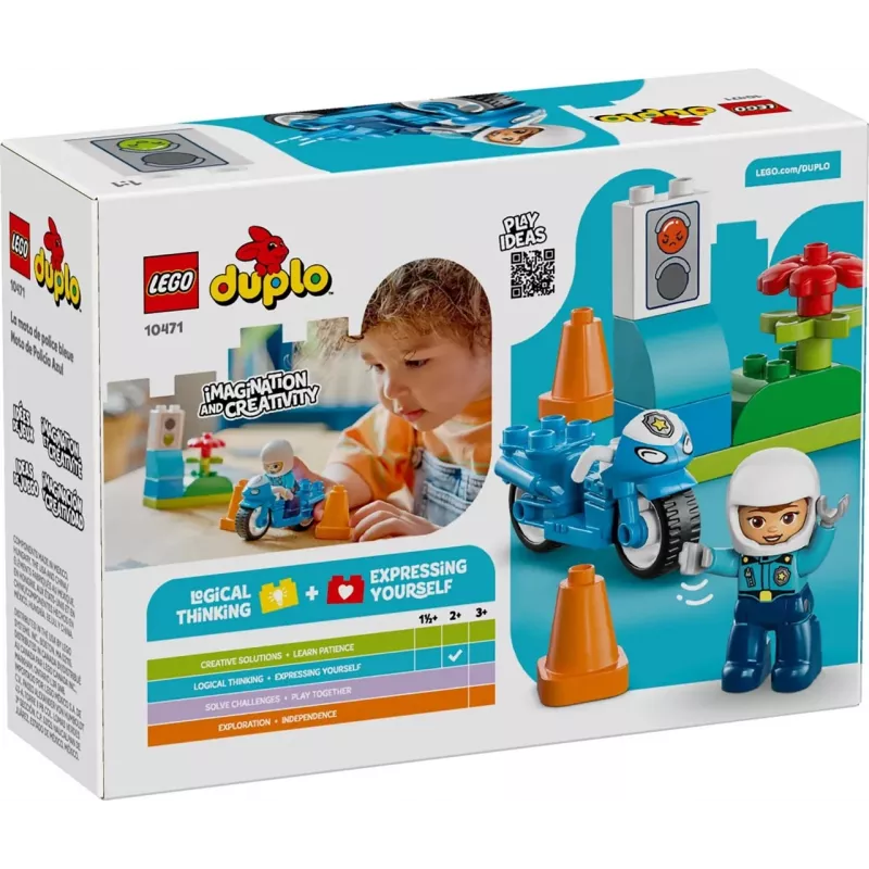 LEGO DUPLO 10471 Mėlynas policijos motociklas