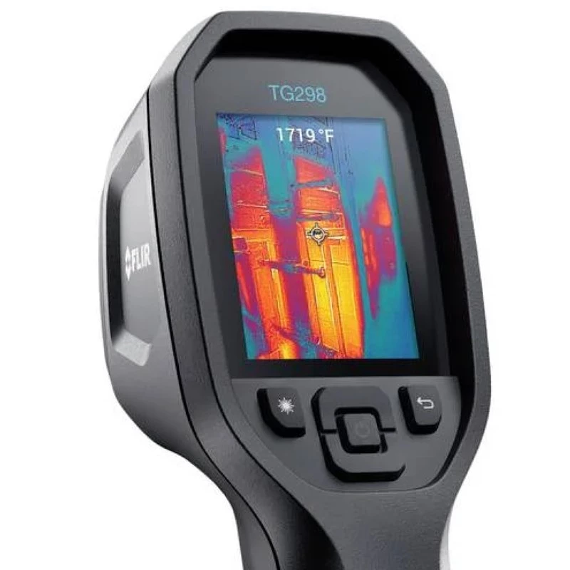Termovizorius FLIR TG298 rankinis nuo -25 iki +1080 °C, 320×240 LCD, 2,4 colio ekranas, IP54, USB-C, 8 GB