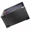 PC korpusas MODECOM Volcano Stellar 5F ATX Midi bokštas, grūdintas stiklas, 5 iš anksto sumontuoti ventiliatoriai, USB‑C, palaiko microATX/ATX, maks. GPU 420 mm, CPU aušintuvo aukštis 175 mm