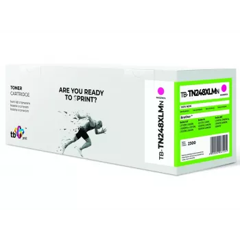 Kasetė su toneriu Brother TN248XLM TB-TN248XLMN 100% nauja rausvai raudona