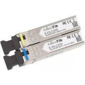 SFP modulių pora MikroTik S-3553LC20D, 1.25 Gbit/s, 20 km, vienmodis