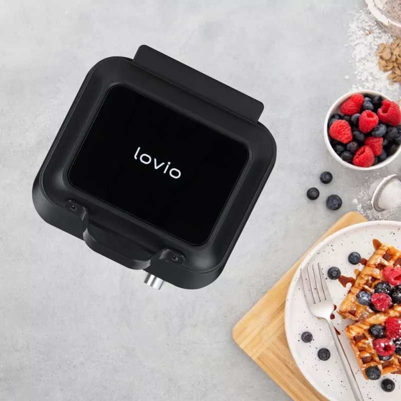 Lovio LVWF002BK Wafflių keptuvė 1500W Juoda