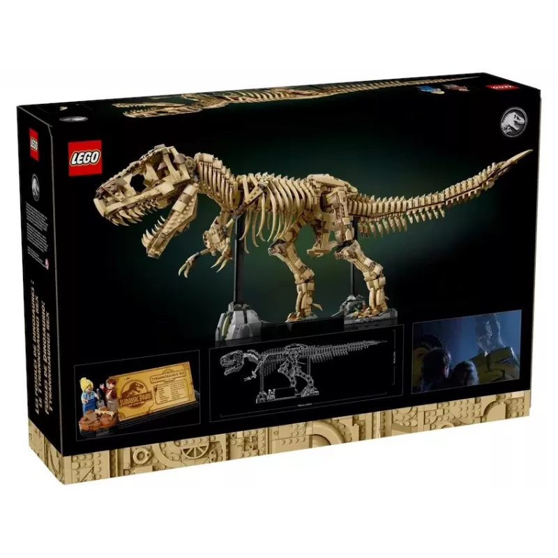 LEGO Dinozaurų Skeletai Tyrannosaurus 76968 konstravimo rinkinys – pastatomas T. rekso griaučių modelis