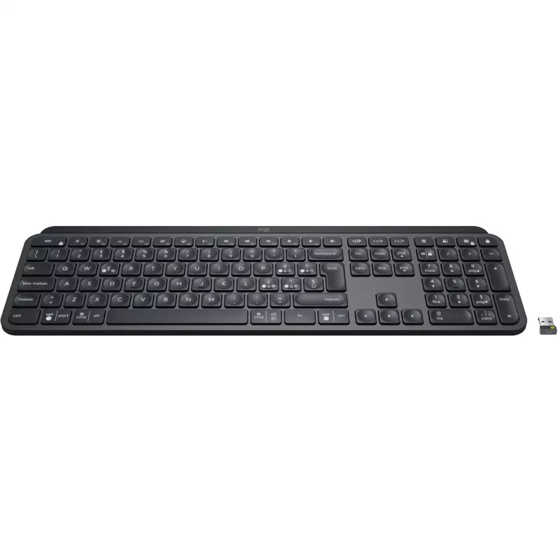 Logitech MX Keys for Business belaidė klaviatūra RF + Bluetooth italų grafitas (920-010247)