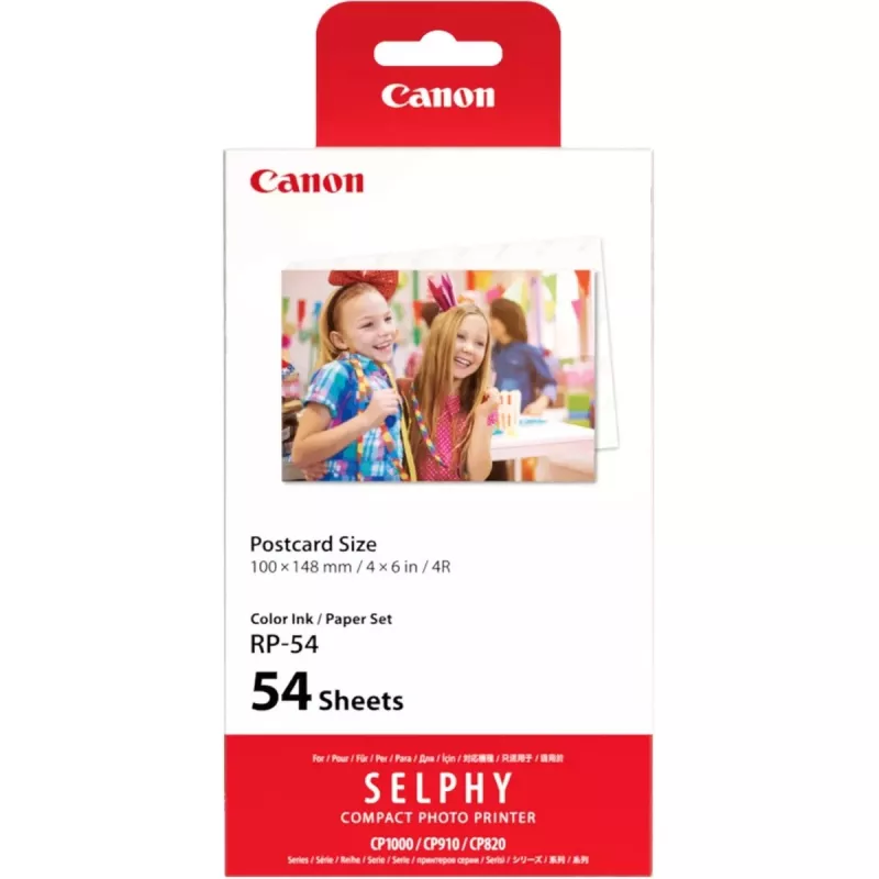 Spausdinimo juosta ir popierius Canon RP-54, 54 lapai, 4x6 col., SELPHY CP910