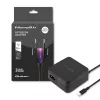 Qoltec 51027 Įkroviklis | 65W | 5-20.3V | 2-3.25A | USB Type C | PD