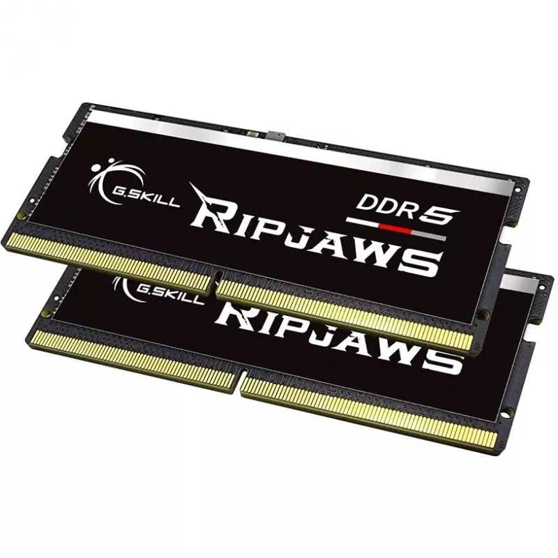 SO-DIMM 64 GB DDR5-5600 (2x 32 GB) Dual-Kit, Arbeitsspeicher schwarz, F5-5600S4040A32GX2-RS, Ripjaws, INTEL XMP