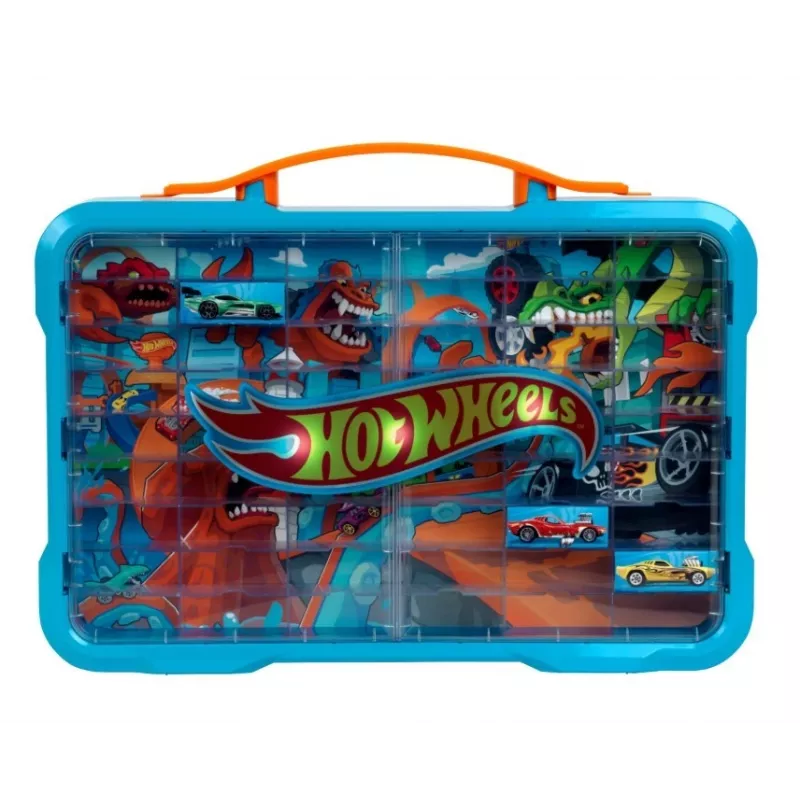 Hot Wheels nešiojimo dėklas su šviečiančiu logotipu