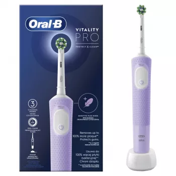 Oral-B D103 Vitality Pro elektrinis dantų šepetėlis, įkraunamas, suaugusiems, alyvinė migla