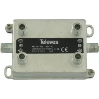 Skirstytuvas Televes AZ414D 4 kryptys 14 dB, dažnis 5–1218 MHz