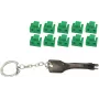 RJ45 prievado blokatorius ShiverPeaks BS08-01031 žalias – 10 spynų ir 1 raktas