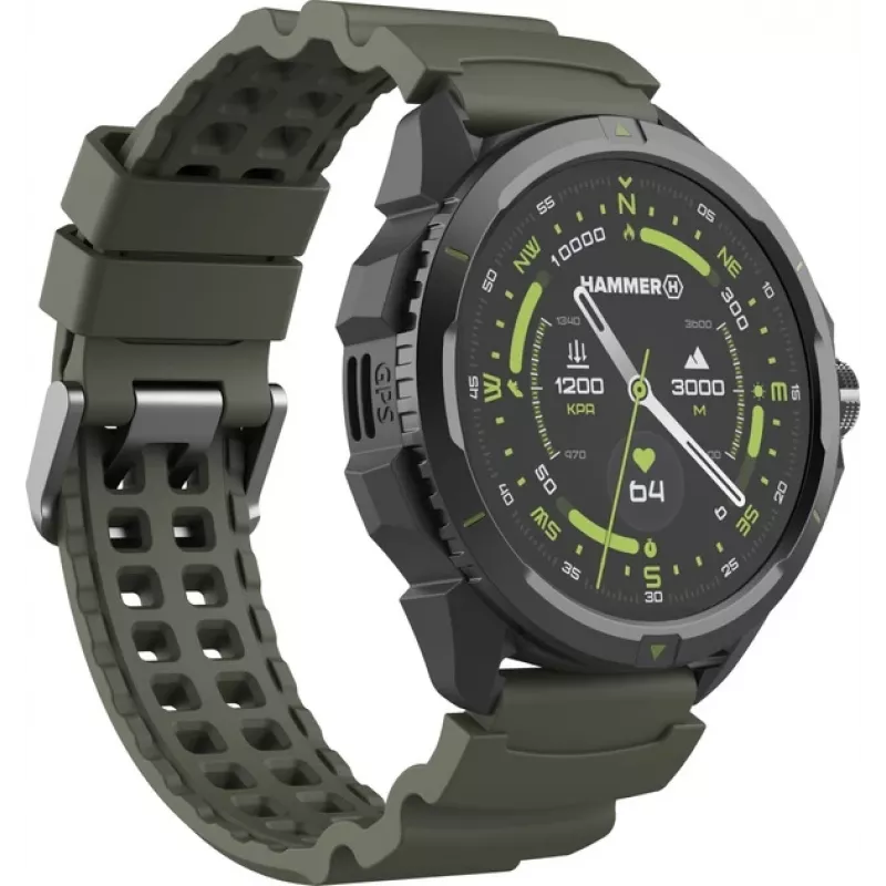 Hammer Watch 2 | Išmanusis laikrodis | AMOLED | 1,5 colio | Karinė versija