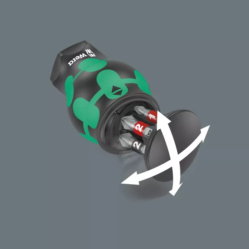 Wera Kraftform compact Stubby Magazin 2 daugiafunkcis atsuktuvas tiesus
