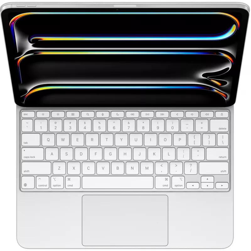 Apple Magic Keyboard iPad Pro 13 colių M4 JAV anglų QWERTY Baltas