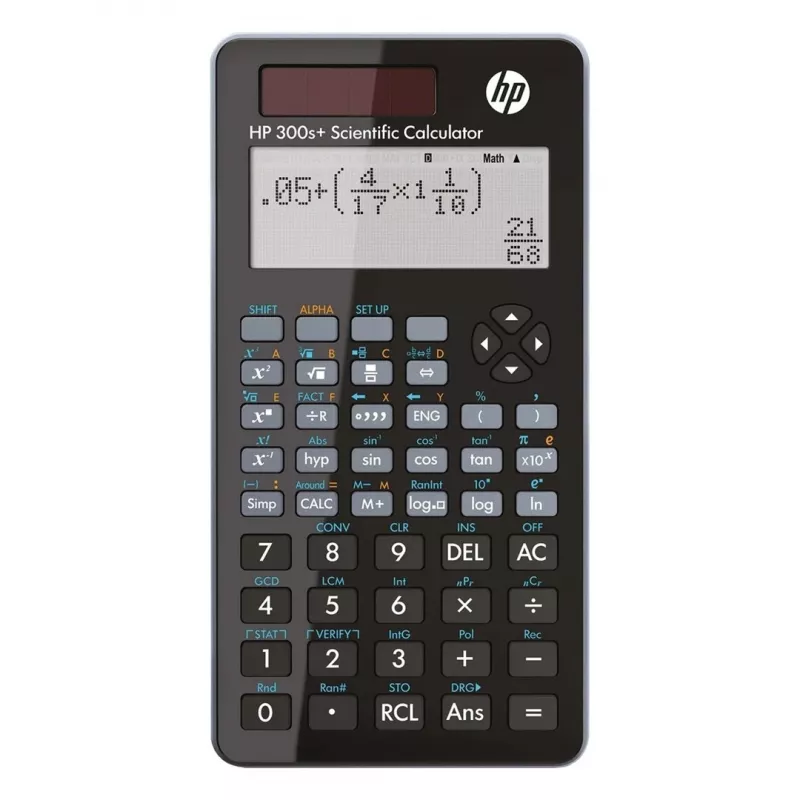 Mokslinis skaičiuotuvas HP 300SPLUS/INT BX, 315 funkcijų, 155x84x20mm, juodas